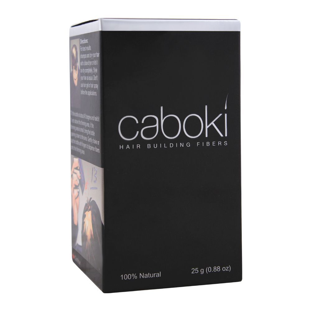 Caboki Hair Building Fibers  25g | Black | Dark Brown Hair building fibers  adds volume to thin hair ZE Enterprises