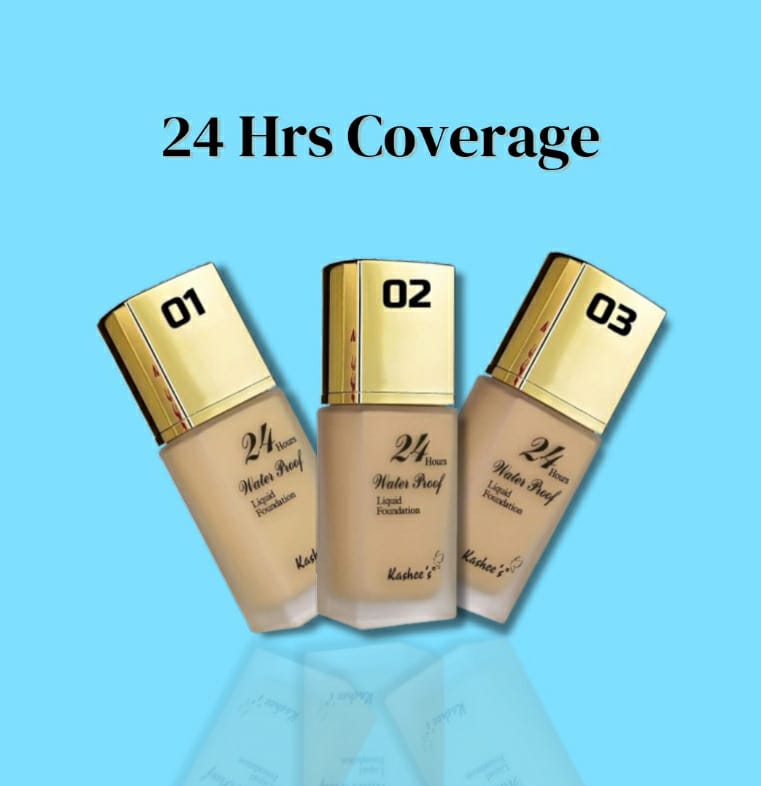 24 Hrs Kashee's Waterproof Foundation (30Ml) ZE Enterprises