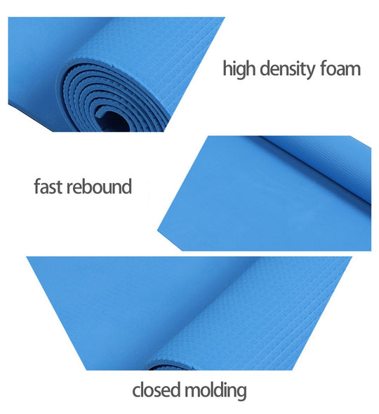 Yoga Matt Non-Slip Exercise Gym Flooring Mat Premium Quality For Men and Women Multi Purpose Uses (random color) ZE Enterprises