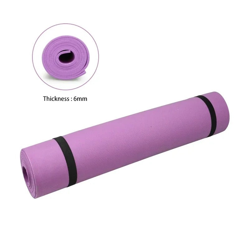 Yoga Matt Non-Slip Exercise Gym Flooring Mat Premium Quality For Men and Women Multi Purpose Uses (random color) ZE Enterprises