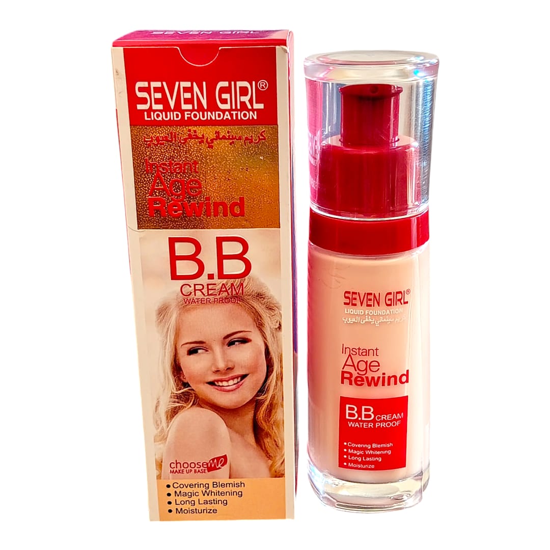 Seven Girl  Liquid Foundation  INSTANT AGE REWIND (Ivory) (50g) ZE Enterprises