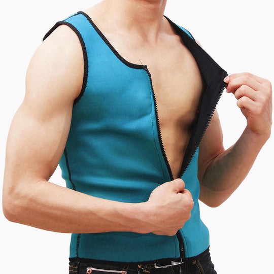 Hot Shapers Slimming Shirt Zipper Body Shaper Instead Slim Shirt For Men Black ZE Enterprises