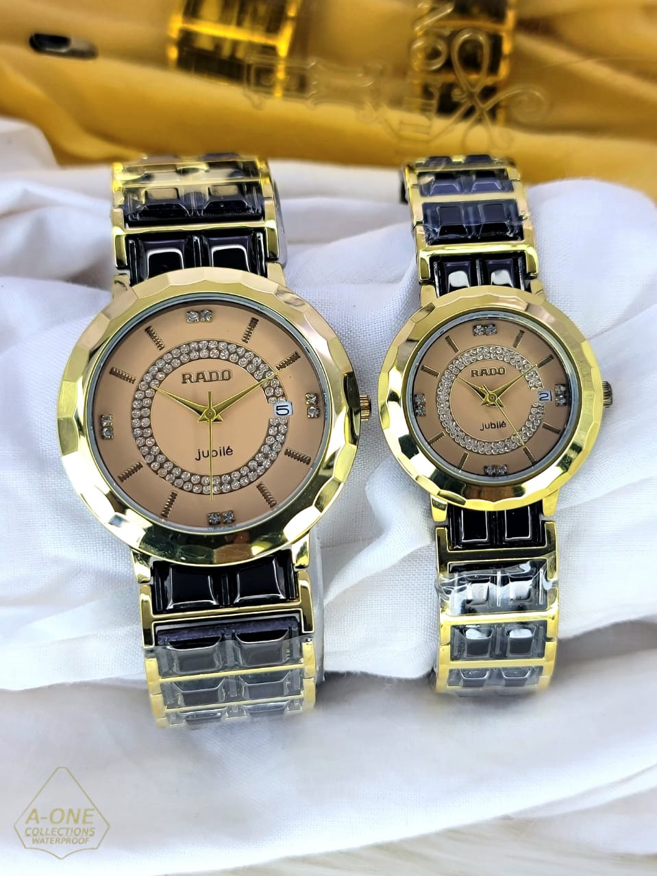 Aa1 two tone rado jubile couple  Watch Date Just Steel Chain ZE Enterprises