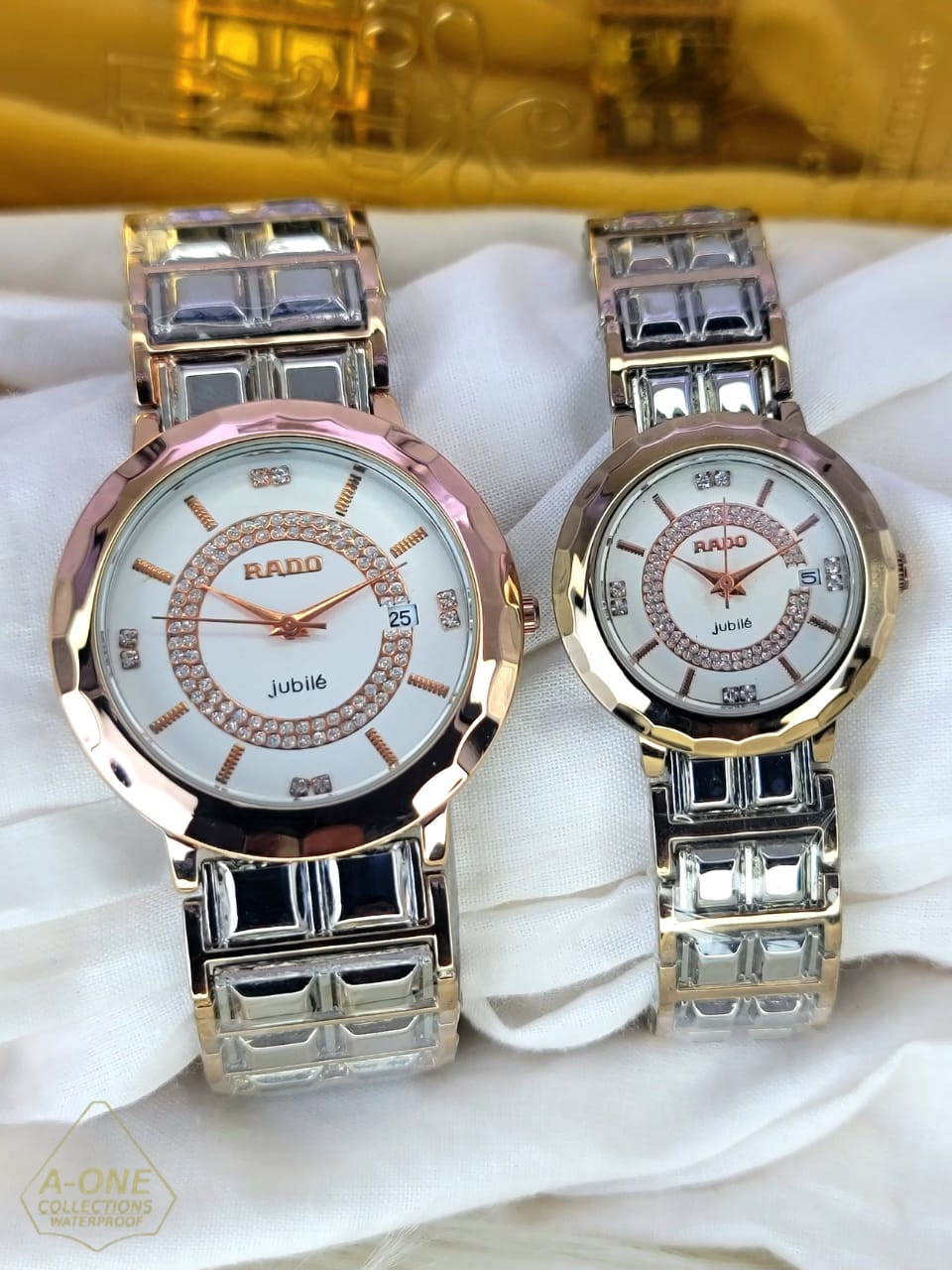 Aa1 two tone rado jubile couple  Watch Date Just Steel Chain ZE Enterprises