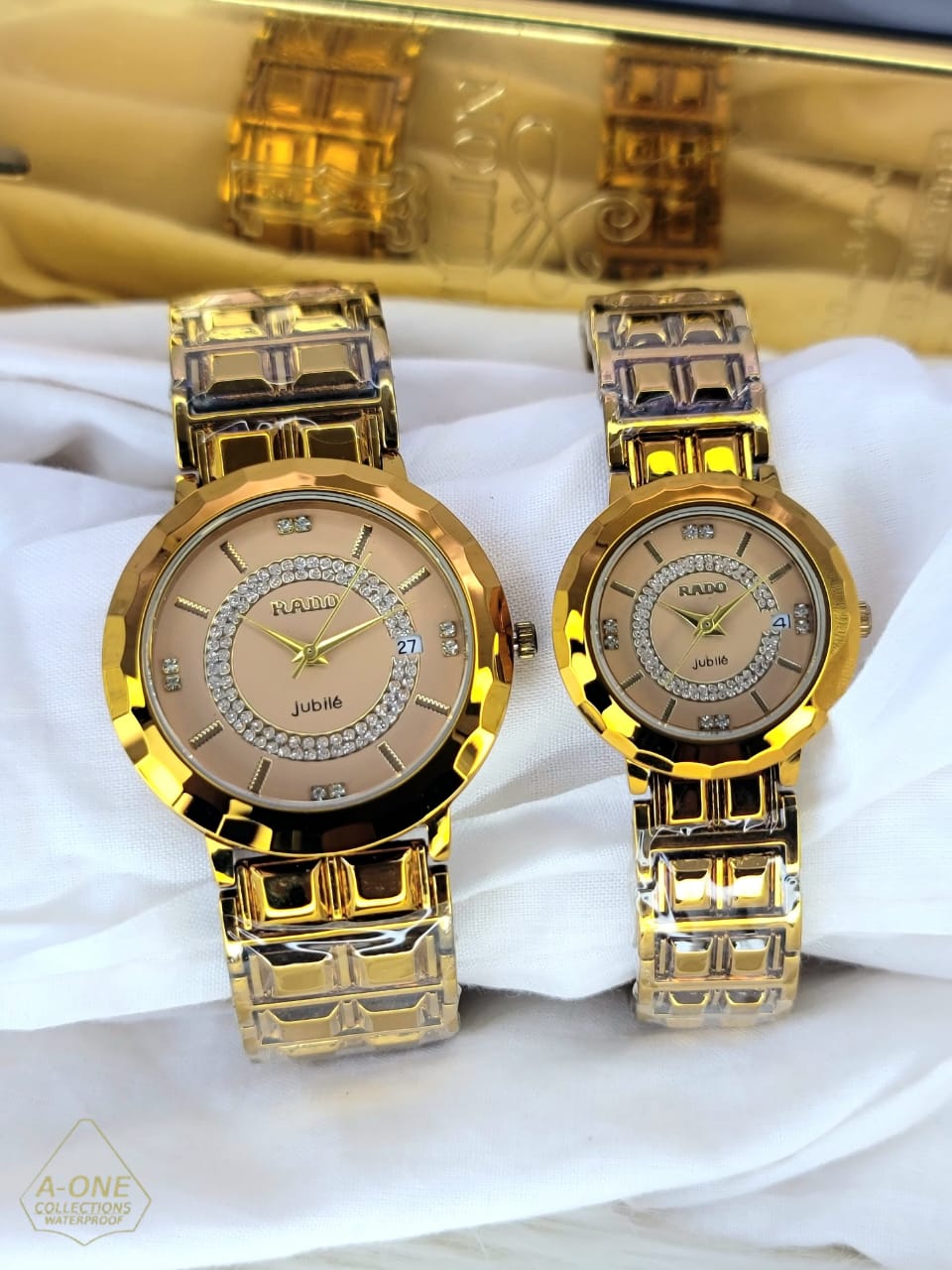 Aa1 two tone rado jubile couple  Watch Date Just Steel Chain ZE Enterprises