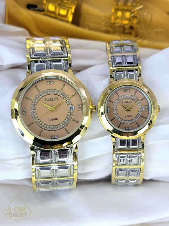 Aa1 two tone rado jubile couple  Watch Date Just Steel Chain ZE Enterprises