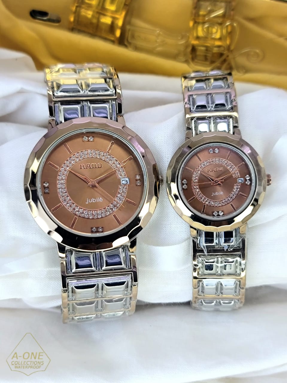 Aa1 two tone rado jubile couple  Watch Date Just Steel Chain ZE Enterprises