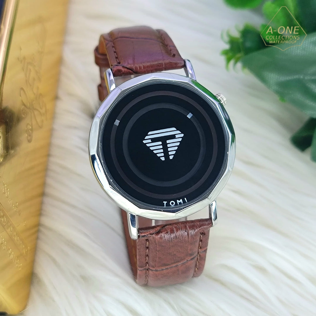 Aa1 TOMI Stylish Watch For boys and girls, leather strap ,(random dial )With box ZE Enterprises