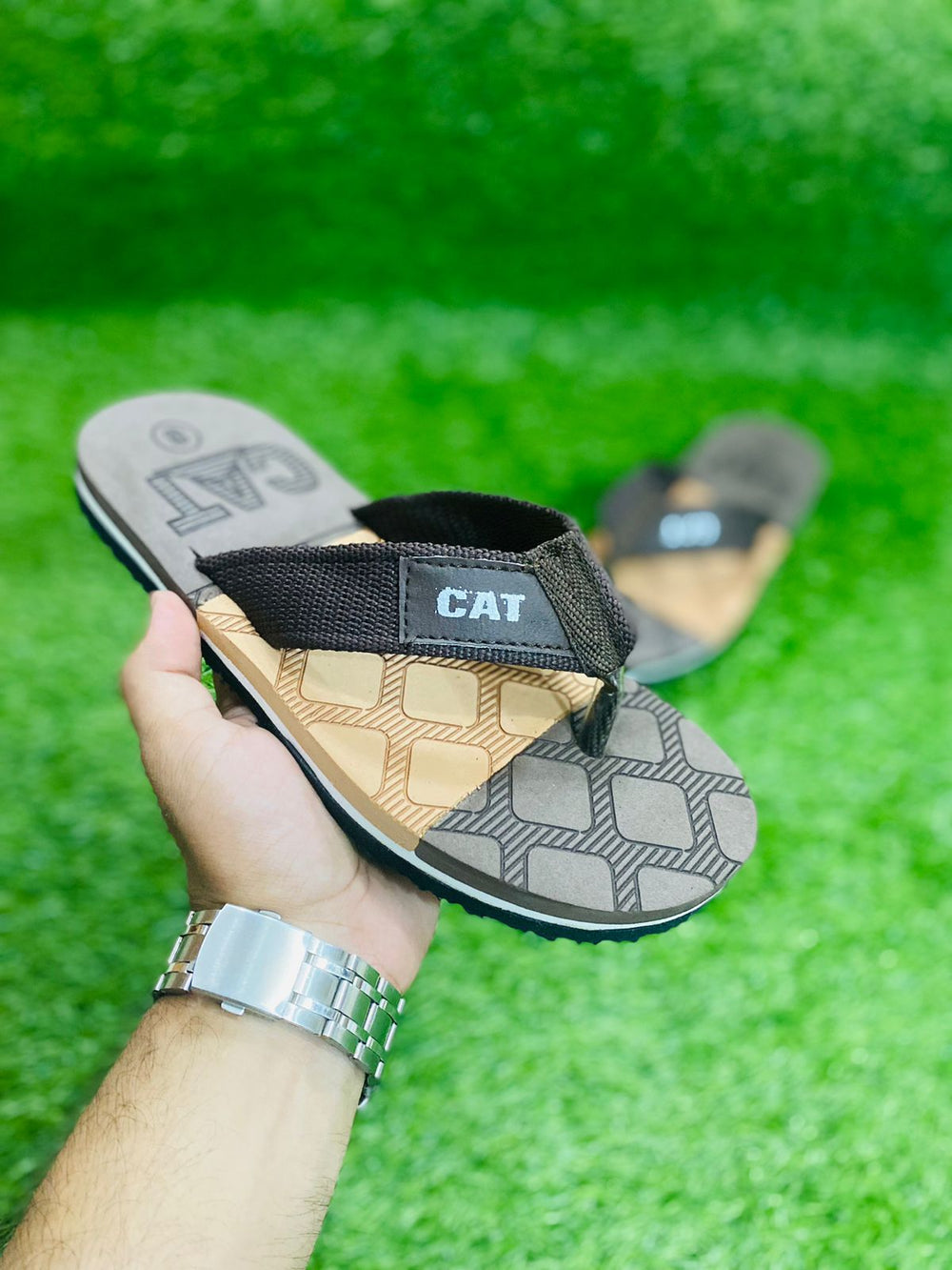 (BROWN) CAt Slipper For Men’s ZE Enterprises