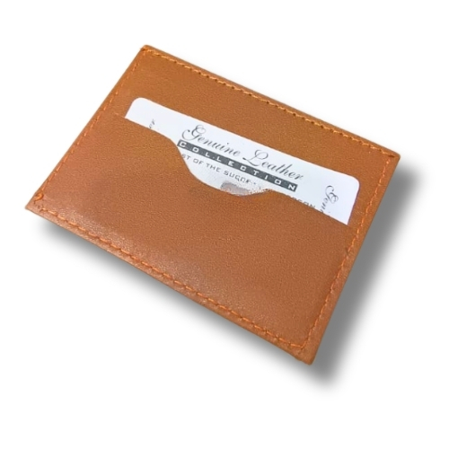 Slim Leather Card Case Wallet Minimalist Credit Card Holder Money Clip for Men &amp; Women ZE Enterprises