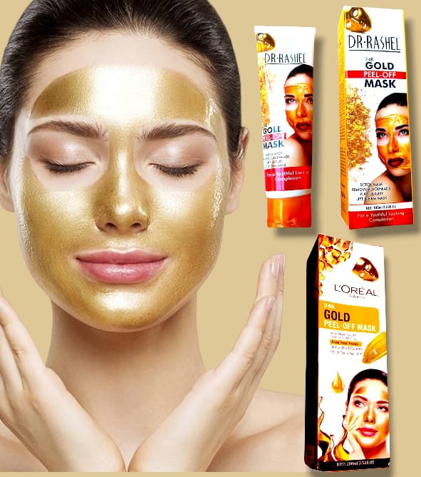 Whitening And Brightening Face Gold Mask / 24K Gold Peel off Mask ZE Enterprises