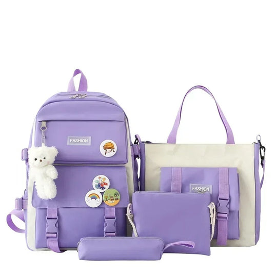 4-Piece School Bag Set: Stylish &amp; Practical new arrival 2024 ZE Enterprises