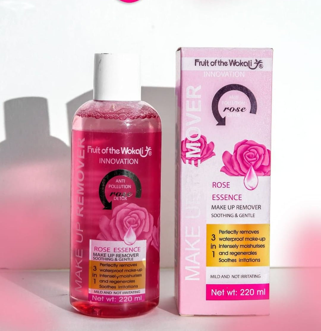 3 in 1 Rose Essence Makeup Remover  220ml ZE Enterprises