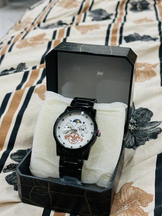 Gents Round Stainless Steel Chain Watch (Without Box) ZE Enterprises