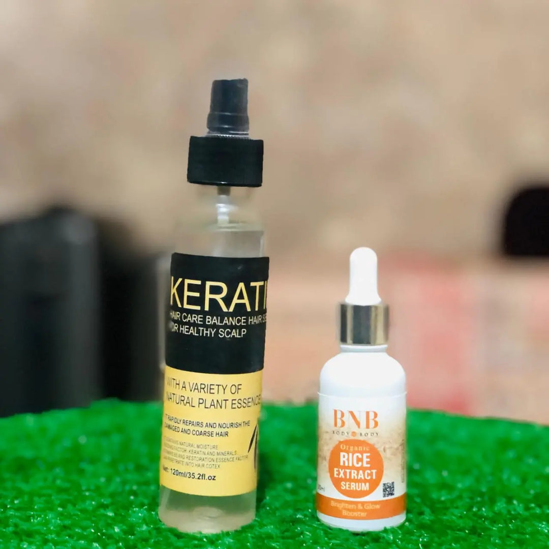 2 in 1 Keratin Hair Serum &amp; BNB Face Serum Deal ZE Enterprises