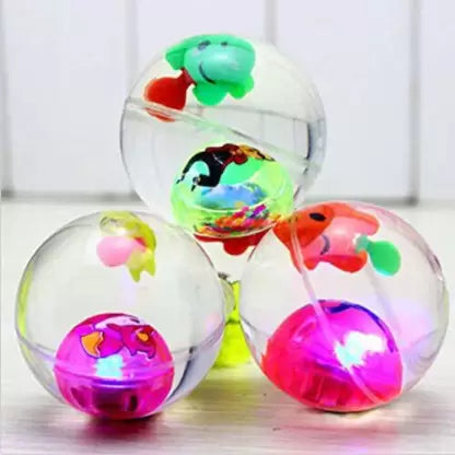 (pack of 6)Glowing Ball Toy - Super Led Water Ball Size 65mm - Glowing Elastic Ball Kids Toy Gift ZE Enterprises