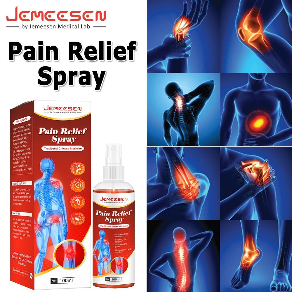 Original Jemeesen Instant Pain Relief Spray Rheumatoid Arthritis Knee Pain Relief Muscle Pain Joint Sprain Orthopedics Medical Soot Spray ZE Enterprises