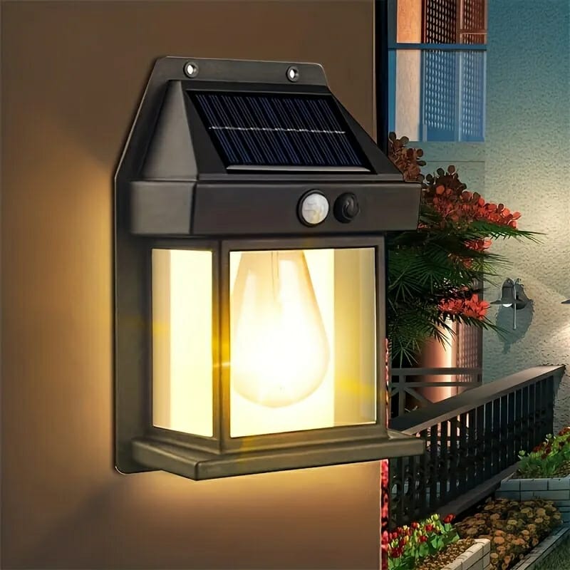 Solar Outdoor Light | Waterproof Intelligent Induction | Wall Lamp | Courtyard Garden Villa Lighting Night Light ZE Enterprises