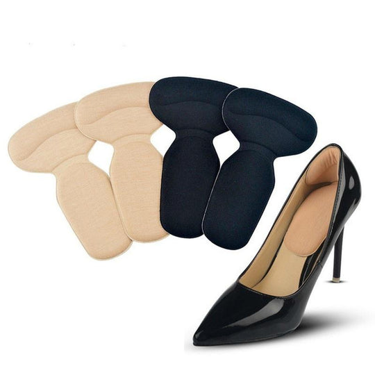 T shape high heel grip for foot support | Heel Cushion Pads T Shape Heel Sticker Tape Arch Support Insoles High Heeled Shoes Patches Foot Care Protector ZE Enterprises