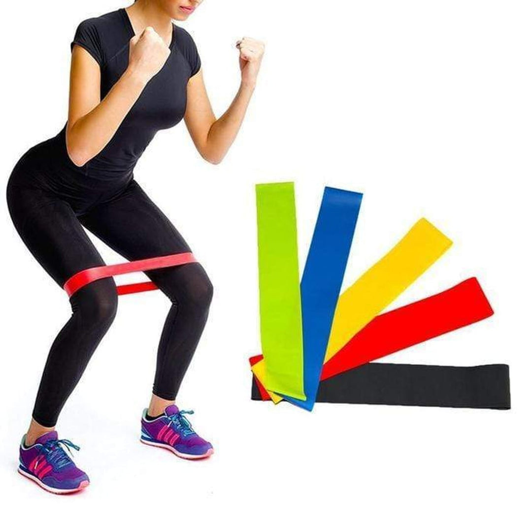 4 PCS PROFESSIONAL RESISTANCE LOOP BANDS SET ELASTIC STRETCH EXERCISE BAND FITNESS FOR MEN &amp; WOMEN YOGA LEGS ARMS THIGHS STRETCHING WORKOUT AND TRAINING ZE Enterprises