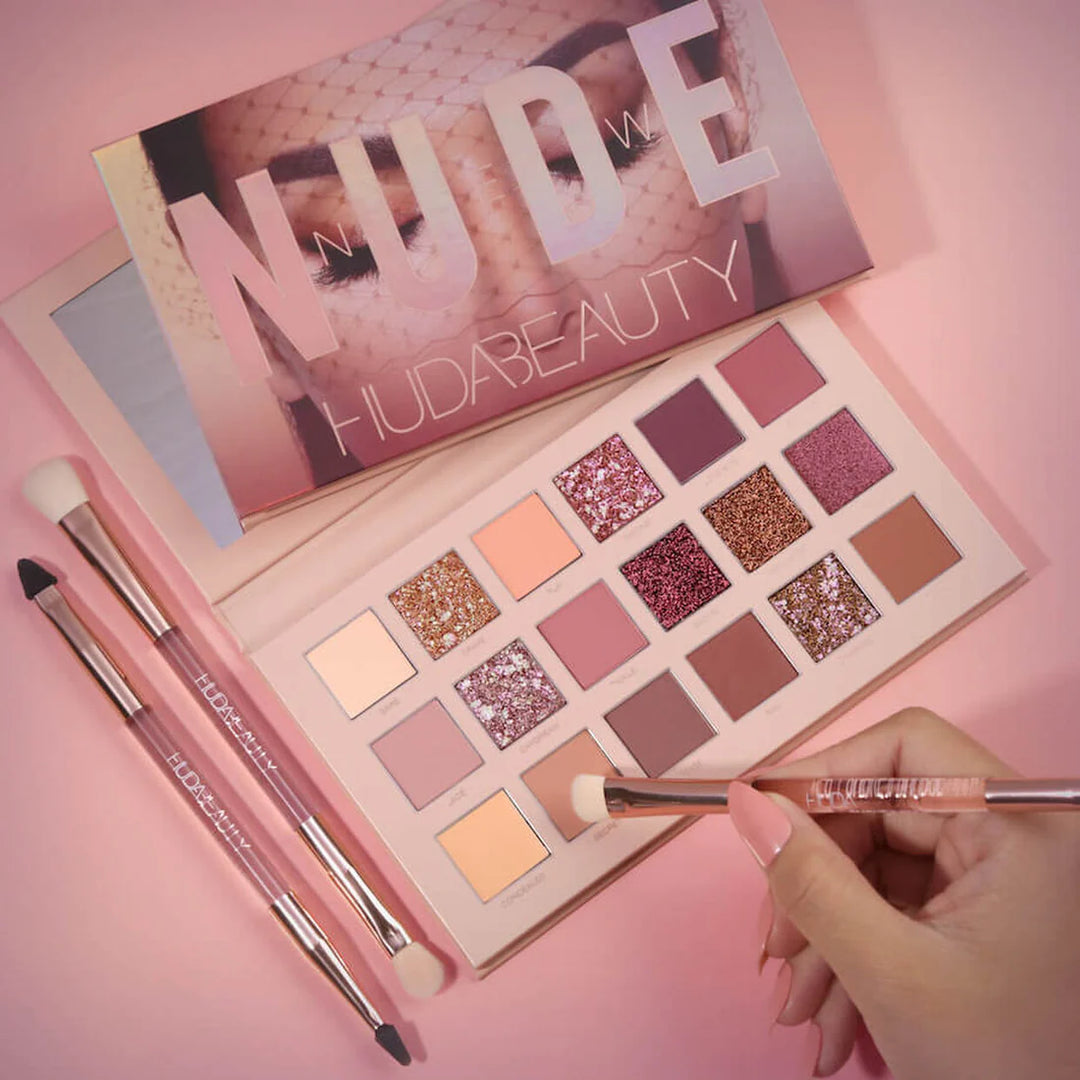 HUDA Beauty Nude Eyeshadow Palette (18 Colors Eyeshadow Palette) ZE Enterprises