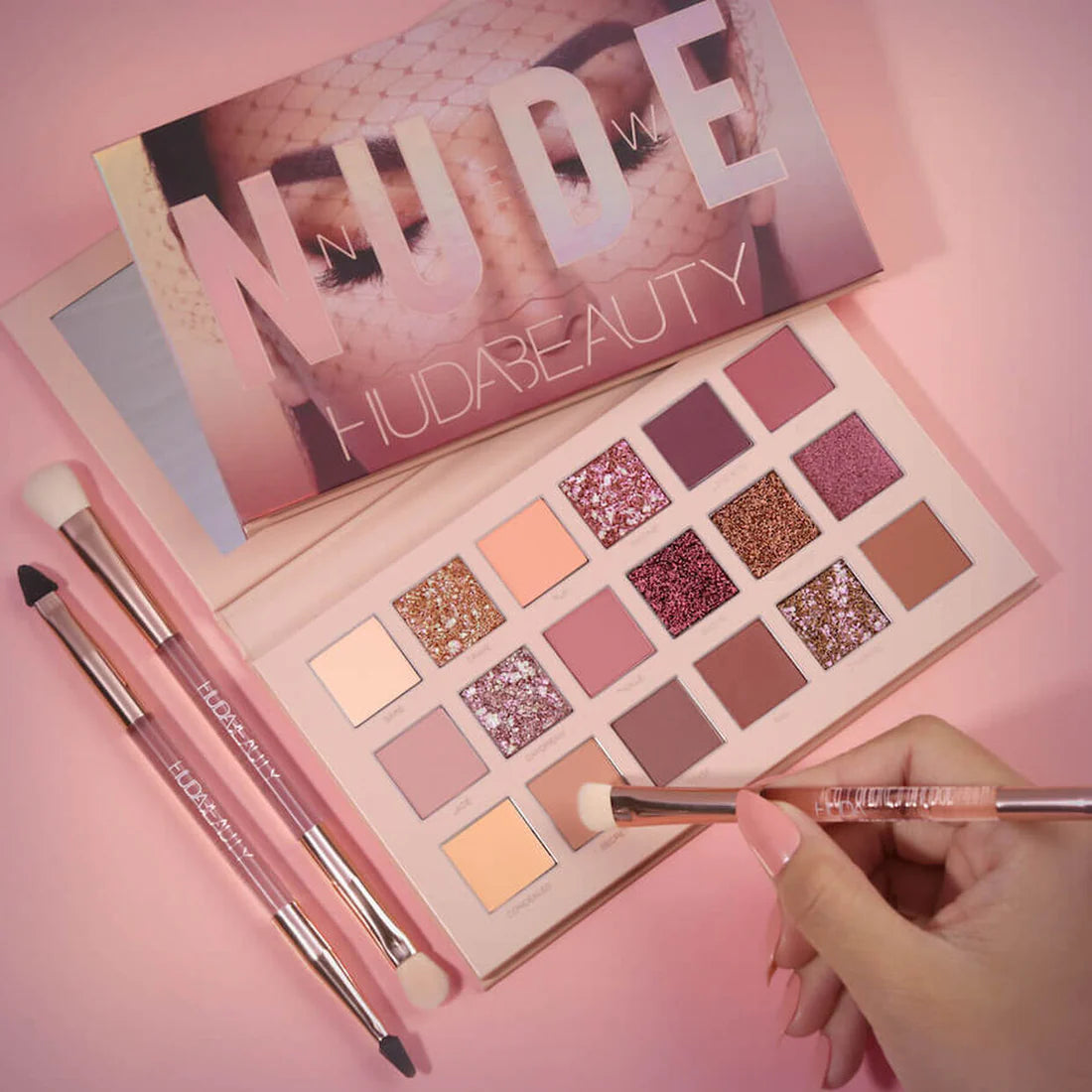 HUDA Beauty Nude Eyeshadow Palette (18 Colors Eyeshadow Palette) ZE Enterprises