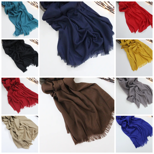 Turkish lawn scarf hijab  Plain for girls and womens ZE Enterprises