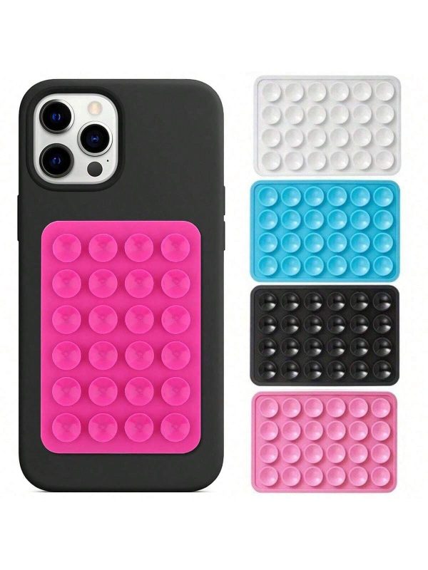 Square Double Side Suction Cups Cell Phone Holder Universal Bubble Gripper Silicone Pad (random Colour) ZE Enterprises